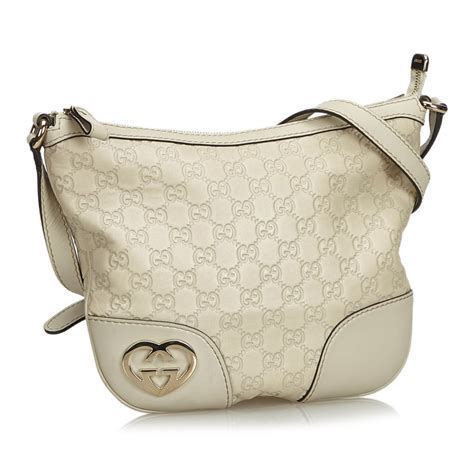 borsa gucci pelle bianca vintage|Borse Gucci Vintage d'Occasione .